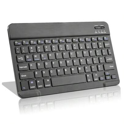 1pc Ultra-Thin Wireless 10-Inch Keyboard, Mini Convenient Bluetooth Keyboard With Rechargeable Battery, Compatible With Android, Windows, Suitable For IPad, Tablet, Phone, Christmas/Halloween Gift