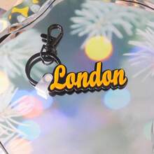 1 Pc Acrylic Name Keychain For Car Key, Name Tags For Men Boys, Custom 3D Printed Keychain , Custom Key Chain, Name Keychain , Custom Key Ring , 3D Printed Name, Custom Name Keychain ,Backpack Tag For Thanksgiving, Christmas Familly Girlfriend Mom Gifts,Delicate Romance, Utilitarian Chic