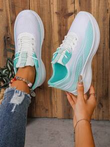 Women's Outdoor Casual Shoes, Anti-Slip, Breathable, Shock-Absorbing Soft Sole, Suitable For Basketball, Tennis, Sports, Students