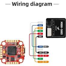 M100 - 5883 GPS Compass Module, Upgraded 10th Generation Chip Compatible With FPV Fixed - Wing UAV
