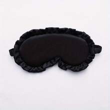 Lace Eye Mask, Sleep Elastic Strap Light Blocking No Pressure Travel Embroidery Eye Mask - 1件 黑色 - 查看 3