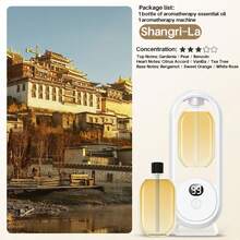 可充电香薰机，5 种模式精油扩散器，空气清新剂扩散器，适用于家庭、汽车、浴室除臭器、加湿器、商业用途，香味选项：茉莉花、真我、栀子花、香格里拉、薰衣草、宁静 - 彩色 - 查看 15