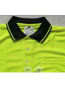Nuevas camisetas de de manga larga y manga corta de secado rápido con cinta reflectante de alta visibilidad y bolsillos, que cumplen con los estándares ANSI/ISEA. - Camiseta de manga corta de color amarillo y azul marino. - Ver 3