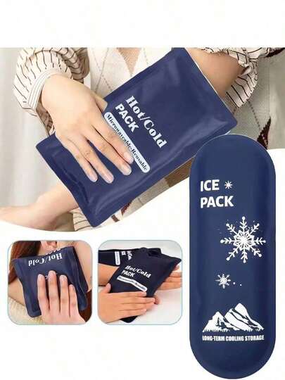 Reusable Gel Ice Pack, Freezable And Microwavable, Professional Ice Bag, Portable Outdoor Travel Cooler Bag, Suitable For Leg And Knee Pain
