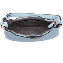 FashionPuzzle Small Crescent Shoulder Bag Underarm Purse - 淺藍色/淺藍色 - 查看 6