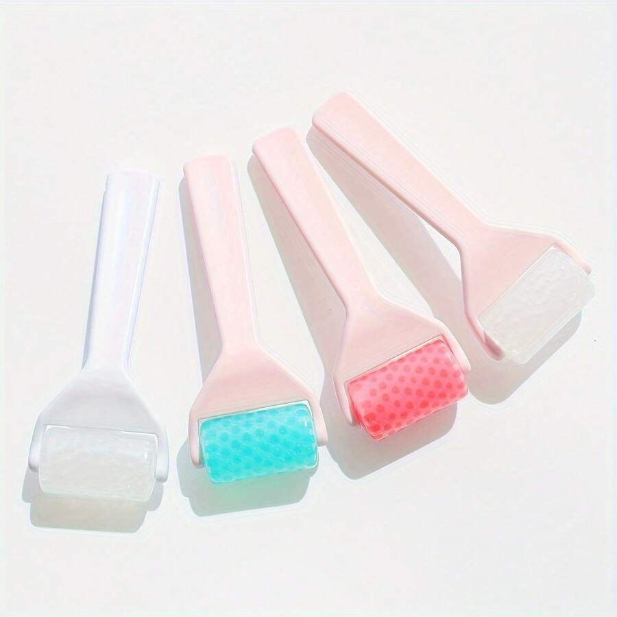 Reusable Cooling Face Ice Roller For Home Use: Skin Lifting, Tightening, Smooth Wrinkles, Eye Puffiness,Beauty,Skin Care Products,Spa,Self Care,Skin Care Tools,Face Care,Esthetician Supplies,Massage,Face Massage Tool,Face Roller - Multicolor - View 1