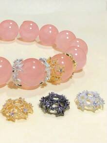 5件，珠宝配件，珠宝组件，星形隔珠，珠宝制作用珠子，隔珠，珠宝制作用品，不易掉色，非常适合耳环，项链，手链，女士珠宝配饰，打造您自己的特色女士珠宝。万圣节珠宝制作配件，圣诞节珠宝配件