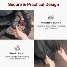 Cubierta de bicicleta impermeable, cubierta de bicicleta para lluvia, sol, UV y viento con orificio para candado para bicicleta de montaña, carretera y todoterreno