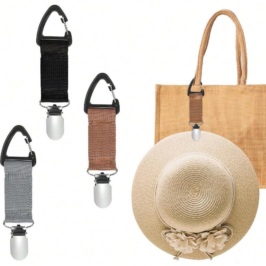 1PCS  Travel Hat Clip For Handbags, Backpacks, Luggage, Elastic Magnetic Hat Rack, Multifunctional Duckbill Clip, Outdoor Travel Accessories, Suitable For Men And Women