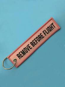 1pc Embroidered Key Chain, Keychain Tag For Removing Keys Before Flight, Suitable For Aviation, Motorcycle, Pilot, Keychain Tag, Handbag, Backpack, Pendant, Accessory, Christmas Gift Ideas Bag Lanyards With Id Holder Car Accessories Bag Charms