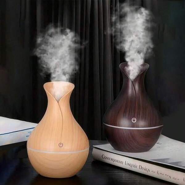 USB Powered Silent Cool Mist Humidifier With Soothing Night Light - Button Operation, Compact Desktop Design For Home, Office, Car, Bedroom - Ideal Gift For Improving Sleep And Air Quality, Modern Minimalist Style