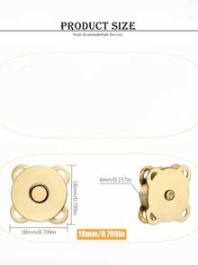 Handgenähter Magnetverschluss mit Pflaumenblüten-Motiv, Magnetverschluss für Tasche/Mantel/Geldbörse zum Selbermachen, unsichtbarer Druckknopf, Magnetdruckknopf, unsichtbarer Metallknopf zum Nähen, Verschlussclip, geeignet für Geldbörsen, Taschen, Kleidung, Basteleien, DIY-Accessoires