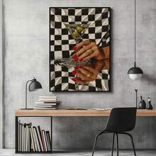 1pc, Canvas Hanging Painting, Framed Decorative Painting, Poster, Wall Art, Vintage Martini, Bar Cart Art, Cool Apartment Wall Art, Cocktail Wall Art, Vintage Living Room Wall Decor, Eclectic, Dorm Decor, Fashion Decorative Painting - Multicolor - View 7
