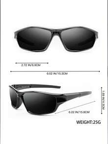 Punk Futuristic Fashion Large Frame Sunglasses, Colorblock, Suitable For Sports, Commuting, Fishing, Unisex, All Seasons