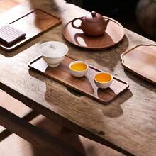 1 PC Rectangular Wooden Breakfast Tray Storage Tray Holds Jewelry, Teacups, Keys, Tea Bags, Etc. Also Suitable As A Christmas Gift