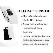 French Toile De Jouy Case, Blue And White Floral Tough Phone Case  For IPhone 15Pro, 14, 13, 12, 11, 8, XR Mini, Pro Max, Plus Girly Phone Case Accessories Protection Flower Case - trắng - Xem 5