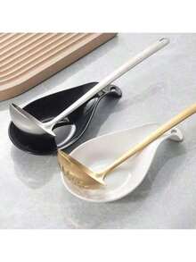 1 قطعة/2 قطعة حامل ملعقة من البولي بروبيلين، حامل ملعقة الحساء، وسادة الملعقة، حامل ملعقة مشترك، حصيرة عازلة للحرارة، أداة مطبخ