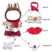 17cm娃娃圣诞服装套装 马卡龙盲盒娃娃衣服套装 适合替换1代2代3代娃娃 青少年派对玩具 生日礼物(不含娃娃) - 彩色 - 查看 8