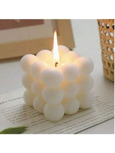 شمعة هدية العطور مكعب الحب 1 قطعة، ديكور الغرفة، هدايا عيد الميلاد والتخرج، هدايا للنساء، شموع معطرة