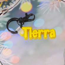 1 Pc Acrylic Name Keychain For Car Key, Name Tags For Men Boys, Custom 3D Printed Keychain , Custom Key Chain, Name Keychain , Custom Key Ring , 3D Printed Name, Custom Name Keychain ,Backpack Tag For Thanksgiving, Christmas Familly Girlfriend Mom Gifts,Delicate Romance, Utilitarian Chic