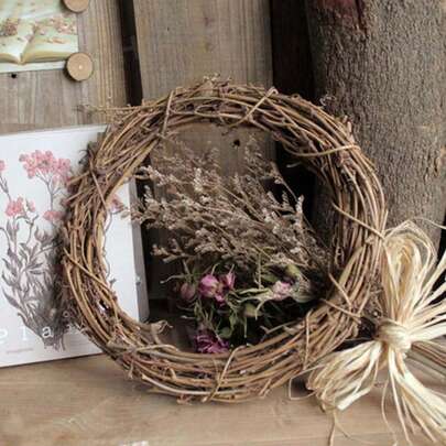 1 pezzo Base di corona di vite (senza decorazioni) - Adatto per fai-da-te, design floreale e decorazione per porta | Adatto per matrimoni, festa della mamma, Natale, San Valentino, Ringraziamento, Ognissanti | Adatto per feste di compleanno, raduni e decorazione da giardino | Stile country, consigliato per la stagione dei matrimoni