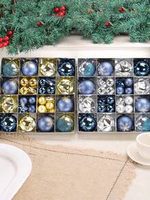 44pcs/Set, Christmas Special-Shaped Ball Pendants, Classic Home Decoration Items, Suitable For DIY Christmas Tree Craft Decoration, Theme Party Scene Arrangement, Holiday Christmas Balls, Gift Props Christmas Decorations Room Decor Winter Christmas Decorations Home Christmas Gifts Christmas Decor - Multicolor - View 3