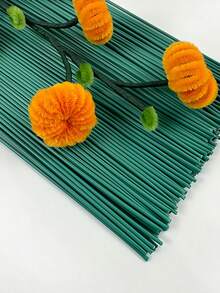10/50pcs 2mm Artificial Flower Rod Flower Stem Wire Making Accessories, Lifelike Green Flower Stems For DIY Wedding & Home Decor,Flower Head Decoration Accessories And Handicrafts,Bouquet Stem Flower Arrangements Decor Supplies, Stems Flexible Bendable Iron Wire Sticks ,Party And Holiday Decorations,Fall Decoration, Halloween Decoration, Christmas Decoration, Boho Style,Bedroom Accessories Decorations