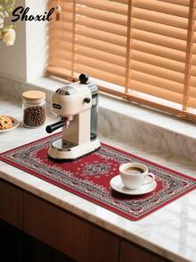 shoxil 1 tấm lót cà phê phong cách Bohemian, miếng lót cà phê Ả Rập, đế lót ly cà phê, đế lót ly đồ uống, tấm lót bàn, tấm lót chuột, tấm lót chống trượt chịu nhiệt, tấm lót góc cà phê vừa vặn dưới cốc/ly/ly thủy tinh/máy pha cà phê/máy pha cà phê/bình pha cà phê/phụ kiện cà phê - Miếng lót cà phê - Xem 4