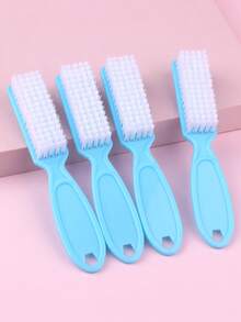 4 piezas de brochas de limpieza para arte de uñas, de mango largo y multifuncionales - Multicolor - Ver 19