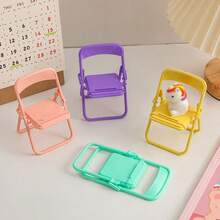 Giá đỡ điện thoại di động để bàn nhỏ gọn sáng tạo 1 chiếc, ghế Macaron mới, giá đỡ điện thoại di động có thể gập lại tương thích với iPhone, điện thoại Android, quà tặng sinh nhật, gia đình, bạn bè, giá đỡ điện thoại, phụ kiện điện thoại - Nhiều màu - Xem 3