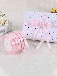 1卷/2卷/5卷装，1厘米宽涤纶丝带蝴蝶结装饰丝带，适用于婚礼、DIY手工、插花、烘焙包装、礼品包装等，高端装饰丝带，适合礼品包装、花束、生日派对、情人节、婚礼、手工艺品、发饰、蝴蝶结、万圣节、圣诞节等场合。 - 彩色 - 查看 1