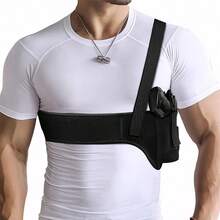 Bao da giấu súng chiến thuật - Bao da giấu súng đeo vai/bụng đa năng cho súng 9mm LCP/LC9/Sig P365 (Dùng được cho cả nam và nữ, rút nhanh, thắt lưng thể thao chiến thuật dành cho cả nam và nữ) - màu đen - Xem 2