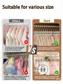 10 Peças Clipe de Cabide de Calça em Aço Inoxidável - Clipe de Silicone Rotativo 360° para Calças/Calças Infantis, Organizador de Guarda-Roupa Infantil Economizador de Espaço, Aço Inoxidável de Alta Qualidade, Adequado para Recém-Nascidos e Crianças