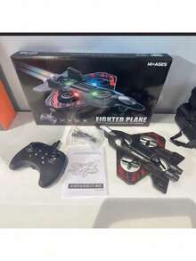 Avión RC 2.4GHz Acrobático con Luces LED, 4 Canales 6 Ejes de Giro, Control Remoto de Largo Alcance, Modelo de Espuma EPP para Interior/Exterior, Regalo para Adultos y Principiantes - Rojo - Ver 10