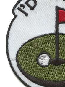 1PC I'd Tap That Patch Funny Golf Meme Embroidered Iron On - Multicolor - View 3
