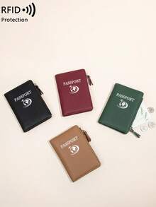 Neuer multifunktionaler RFID Reisepasshalter, Lederoptik Geldbörse, Reisetickethalter, diebstahlsicherer tragbarer Reisepasshalter