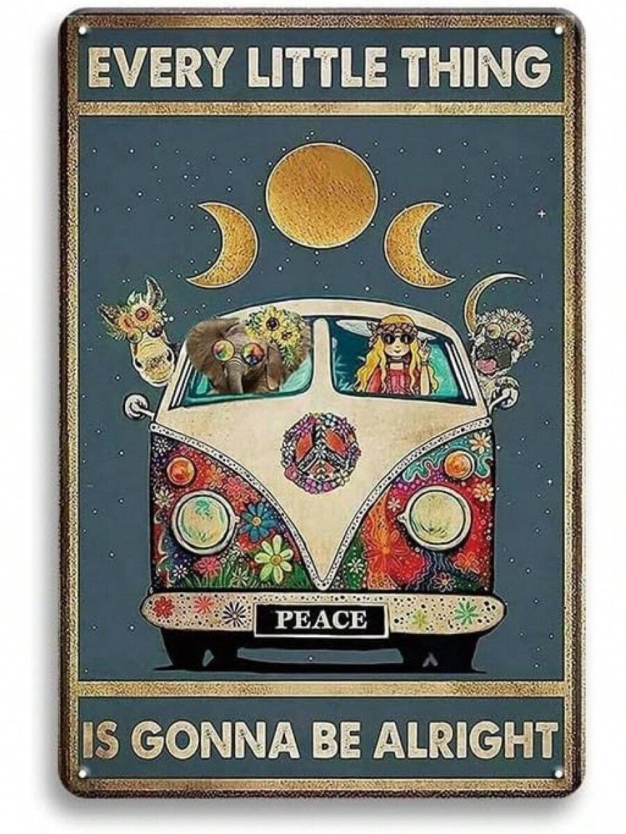 Vintage Thick Metal Tin Sign-Treat Your Mind With Kindness Sign 55QQ - 一切都會好起來 - 查看 1