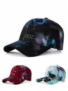 1pc Women's Baseball Cap, Fashionable Casual Printed Adjustable Sun Hat For Spring, Summer, Cycling, Outdoor Activities