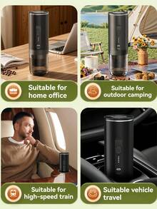 Portable Coffee Maker, Suitable For Coffee Powder And Capsules, With Heating Function, Supports USB-C Charging, Essential For Travel, Outdoor, Office And Car, Also An Ideal Valentine's Day Gift