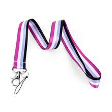 1 件 LGBT 彩虹色简约手机挂绳，配有各种涤纶编织带，适用于身份证/相机/钥匙扣配件、学校用品、返校 - 均碼 - 查看 7