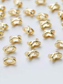 16/160颗，75毫米合金首饰DIY配件。蝴蝶结隔珠。珠子，首饰制作珠子，首饰制作材料，隔珠，手链珠子，手链珠子，吊坠，珠子隔片。生日派对，万圣节，圣诞节装饰，成人手工材料