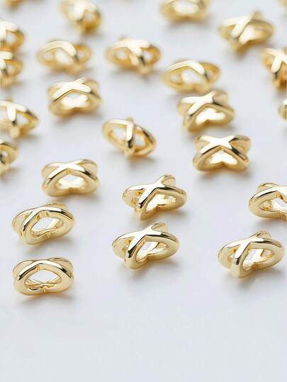 16/160颗，75毫米合金首饰DIY配件。蝴蝶结隔珠。珠子，首饰制作珠子，首饰制作材料，隔珠，手链珠子，手链珠子，吊坠，珠子隔片。生日派对，万圣节，圣诞节装饰，成人手工材料