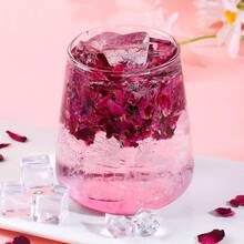 300g天然优质玫瑰花瓣永生花摆件-适用于室内家居装饰干花装饰花材DIY手工皂制作、香包原料、生日、节日派对、婚礼场景装饰、撒花瓣彩色花瓣纸屑礼品管填充用原料