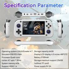 G28 4.3-Inch Portable Gaming Console 64GB With HD Screen - Black - Black - View 5