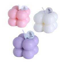 1 Bubble Candle, Beautiful Bliss Bubble Candle - Decorative 5.2oz Wax Aromatherapy, Fragrance, Cute Nordic Pastry, Large Decorative Shape Candle For Home Decoration And Gifts, Available In Color, Fragrance, Size Options,Room Decor,