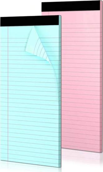 2 Pack Legal Pads Refills Note Pads, Writing Pads 85 X 11 Inches, Memo Pads Lined Writing Note Pads, Letter Size Legal Pad Wide Ruled Lined Pads Legal Rule For School Office(30 Sheet Per Pads)