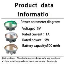 4-Head Silicone Scalp Massager, USB Rechargeable Handheld Multi-Function Head Kneading Massage Device