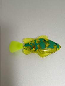 4-Color Electric Simulation Fish Cat Toy, Automatic Swimming Fish Toy, Sensing Swaying Fish Toy That Glows, Includes Batteries