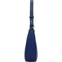 FashionPuzzle Small Crescent Shoulder Bag Underarm Purse - 海軍藍/海軍藍 - 查看 3