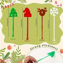 12/24 pezzi Giocattoli in gel morbido TPR a forma di Babbo Natale arrampicante per Natale, giocattoli antistress per bambini con renne appiccicose a tema natalizio, giocattoli in gel morbido TPR a forma di uomo arrampicante per Natale, giocattoli antistress natalizi in gel morbido appiccicosi per bambini con Babbo Natale